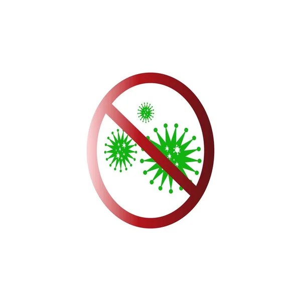 Virüs Simgesi Tasarımı Illüstrasyonu — Stok Vektör