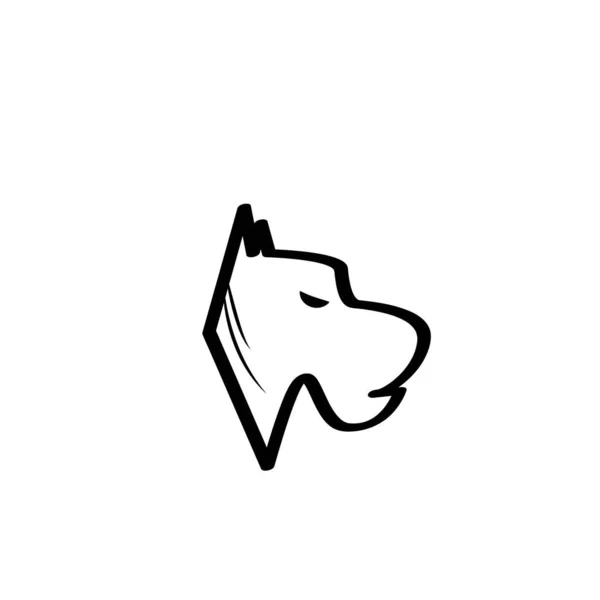 Gekleurde Hond Dier Logo Vector Illustratie Ontwerp — Stockvector