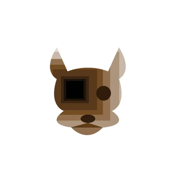 Colored Dog Animal Logo Vector Illustration Design — Stock Vector