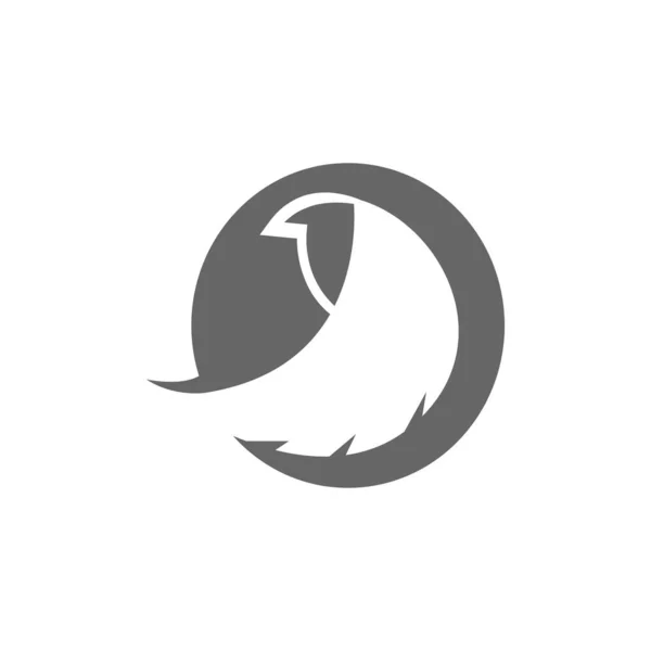 鳥のロゴイラストデザイン — ストックベクタ