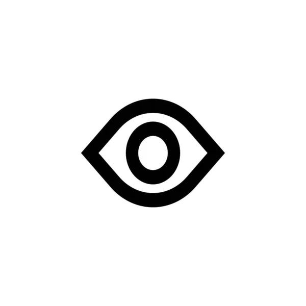 Icona Logo Occhio Design — Vettoriale Stock