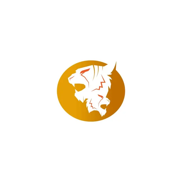 Desenho Ilustração Tiger Icon — Vetor de Stock