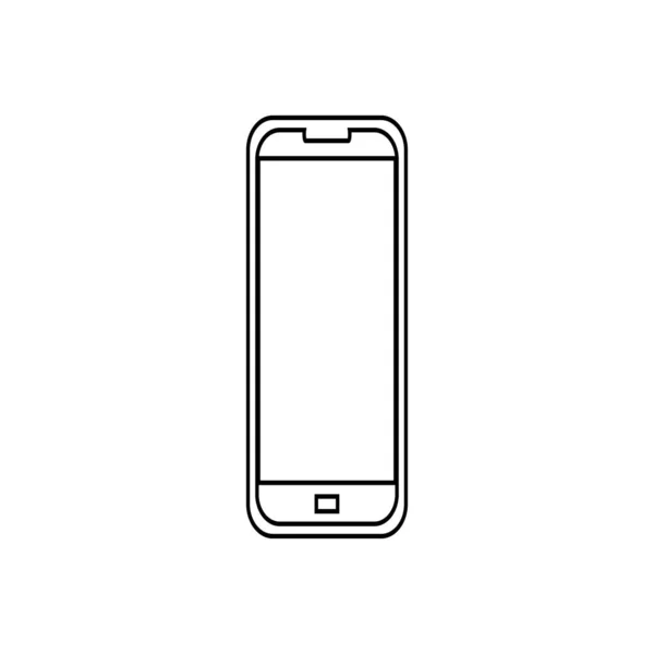 Telefon Mobiltelefon Ikon Vektor Bild Design Illustration — Stock vektor