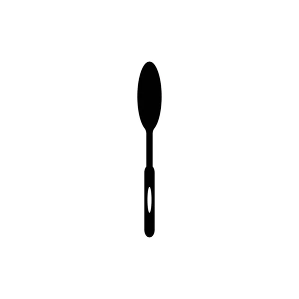 Cucchiaio Forchetta Icona Vettoriale Disegno Illustrazione Immagine — Vettoriale Stock