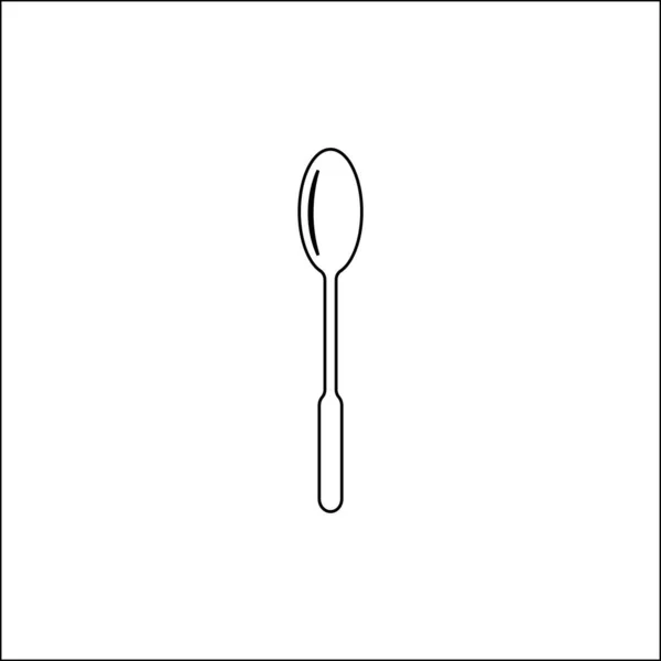 Spoon Fork Icon Vector Design Illustration Image — Stock Vector