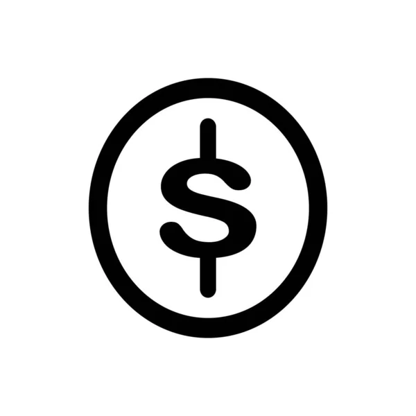 Symbole Dollar Logo Vectoriel Illustration Bonne Image Design — Image vectorielle