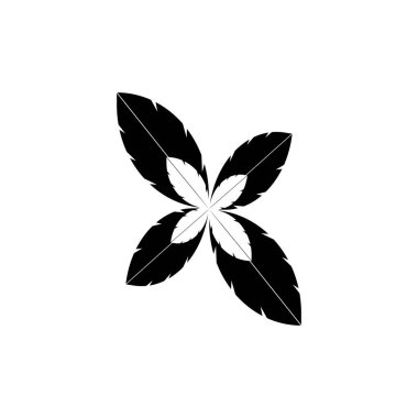 Doğal yaprak simgesi resim vektör çizim elementi