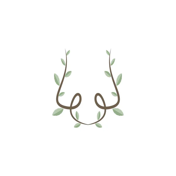 Natural Leaf Icon Image Vector Illustration Element — 스톡 벡터