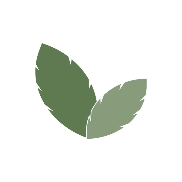 Natural Leaf Icon Image Vector Illustration Element — 스톡 벡터