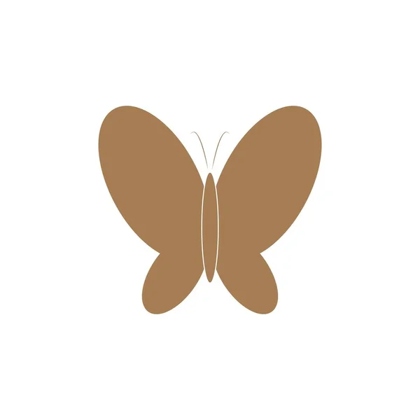 Egy Pillangó Ikon Design Vektor Logó Kép Illusztráció — Stock Vector