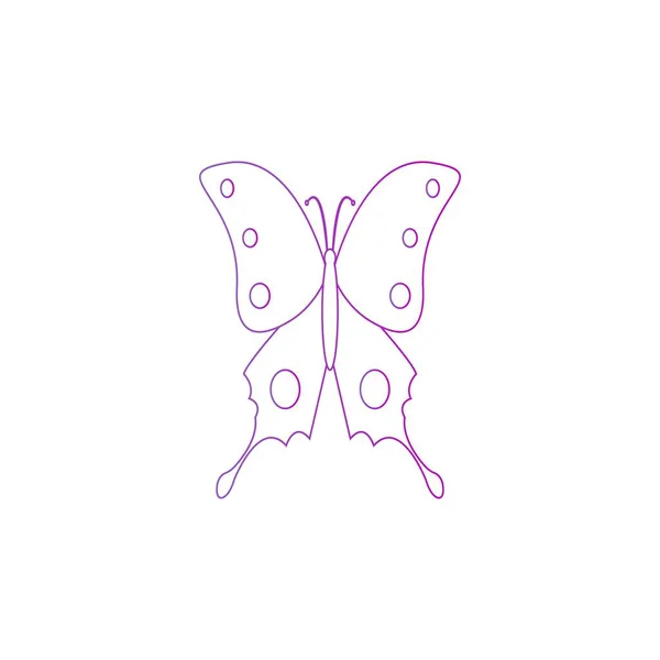 Esta Uma Imagem Logotipo Vetor Projeto Ícone Borboleta Ilustração —  Vetores de Stock