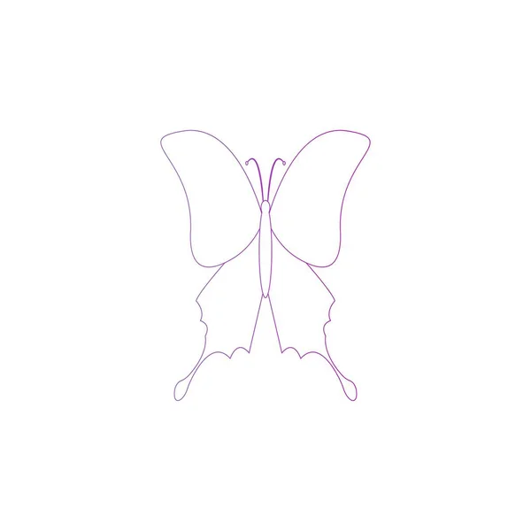 Esta Uma Imagem Logotipo Vetor Projeto Ícone Borboleta Ilustração —  Vetores de Stock