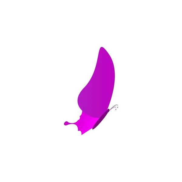 これは蝶のアイコンデザインベクトルのロゴ画像です — ストックベクタ