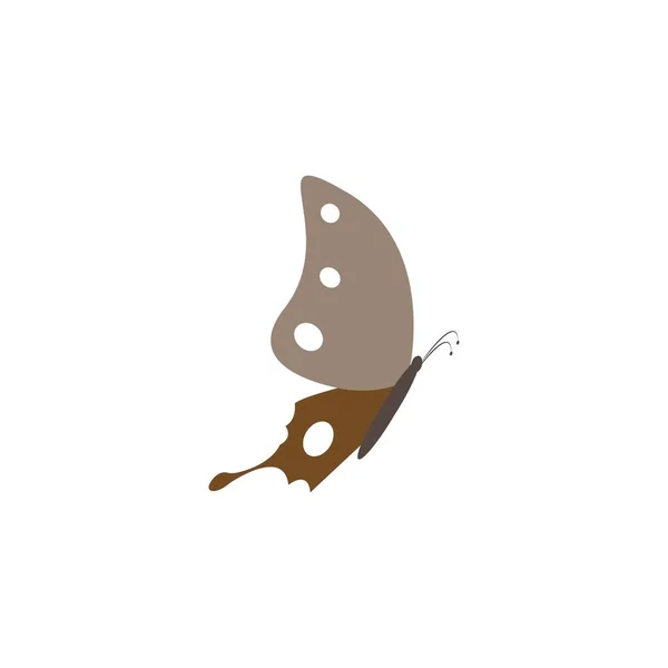 Jest Ikona Motyl Projekt Wektor Logo Ilustracja — Wektor stockowy