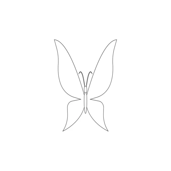 Esta Uma Imagem Logotipo Vetor Projeto Ícone Borboleta Ilustração —  Vetores de Stock