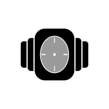 Bu bir saat vektör illüstrasyon logo tasarım şablonu