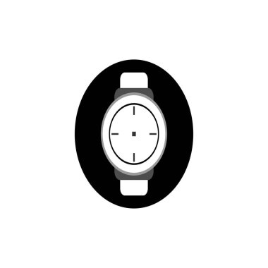 Bu bir saat vektör illüstrasyon logo tasarım şablonu