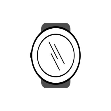 Bu bir saat vektör illüstrasyon logo tasarım şablonu