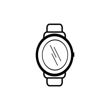 Bu bir saat vektör illüstrasyon logo tasarım şablonu