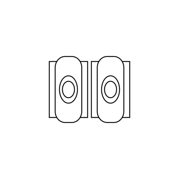 Dies Ist Musik Lautsprecher Symbol Vektor Illustration Design — Stockvektor