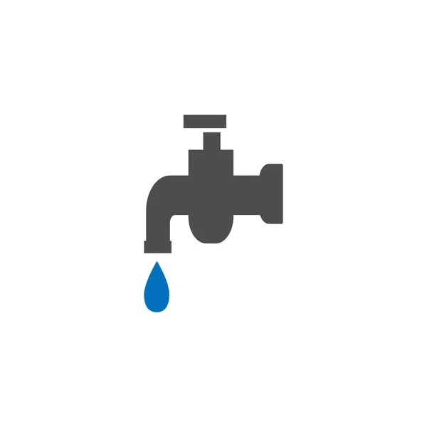 Esta Una Ilustración Vectores Diseño Logotipo Grifo Agua — Archivo Imágenes Vectoriales