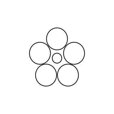 Bu bir çiçek çizimi vektör çizimi tasarımı.