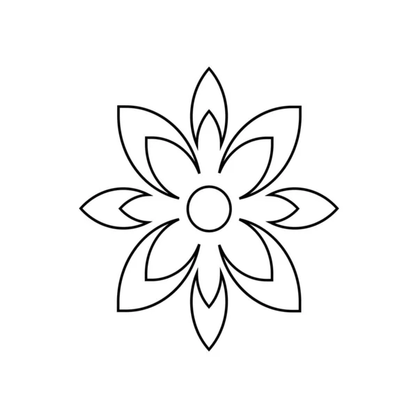 Toto Design Vektoru Kreslení Květin — Stockový vektor