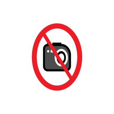 Bu ikonun bir resmi. Fotoğraf çekmek yok vektör çizim tasarımı.