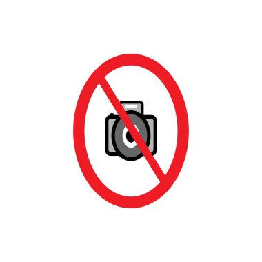 Bu ikonun bir resmi. Fotoğraf çekmek yok vektör çizim tasarımı.