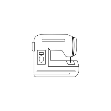 Bu bir dikiş makinesi simgesi resim çizimi