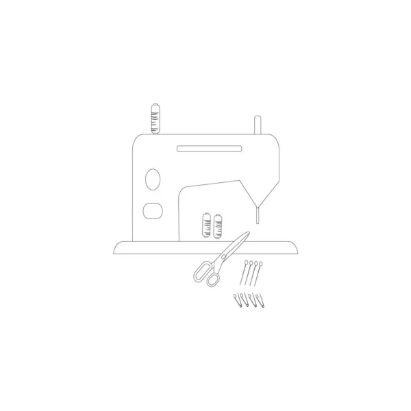 Sewing Machine Icon Image Vector Illustration — Vector de stock
