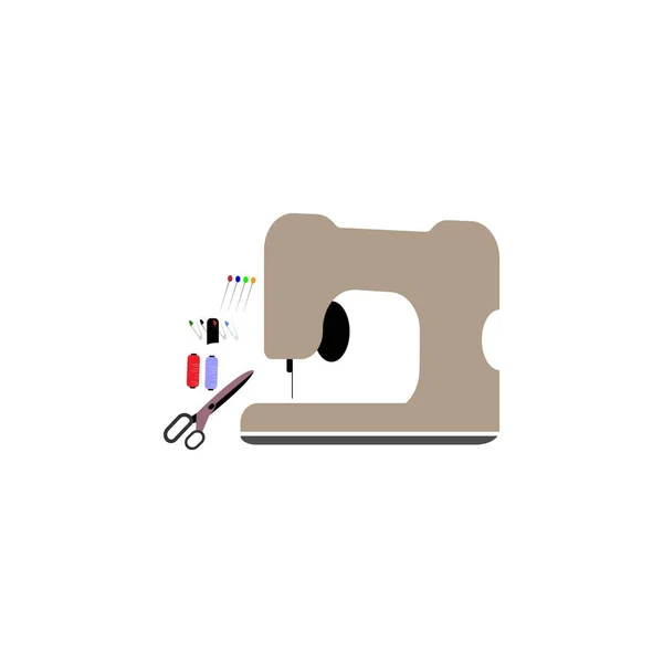 Dies Ist Ein Nähmaschinensymbol Bild Vektor Illustration — Stockvektor
