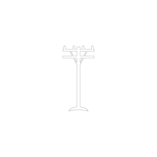 Power Pole Icon Vector Drawing — Stockvektor