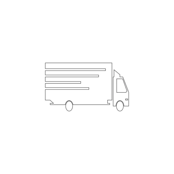 Questo Camion Icona Vettoriale Illustrazione Design — Vettoriale Stock