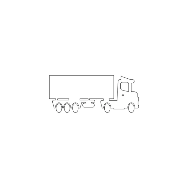 Questo Camion Icona Vettoriale Illustrazione Design — Vettoriale Stock