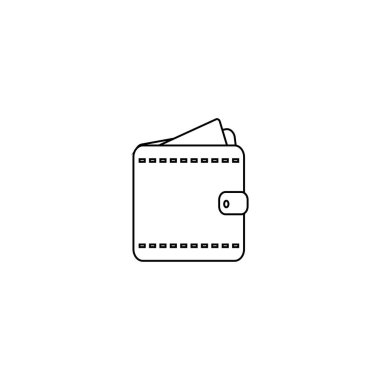 Bu bir cüzdan ikonu vektör çizimi tasarımı