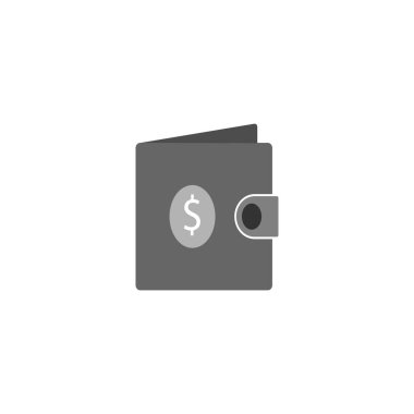 Bu bir cüzdan ikonu vektör çizimi tasarımı