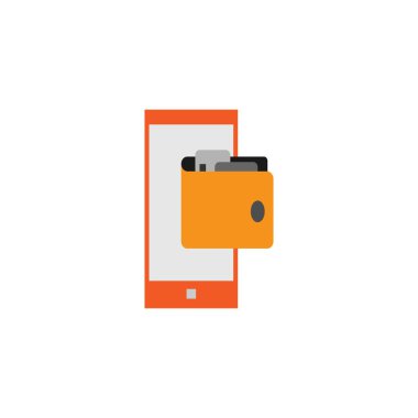 Bu bir cüzdan ikonu vektör çizimi tasarımı