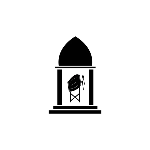 Indonesische Traditionelle Trommel Ikone Vektor Illustration — Stockvektor