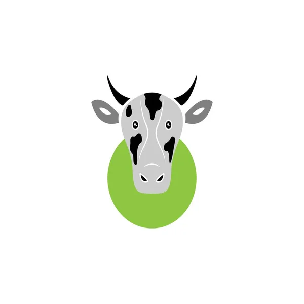 Bu bir inek simgesi vektör çizimi.