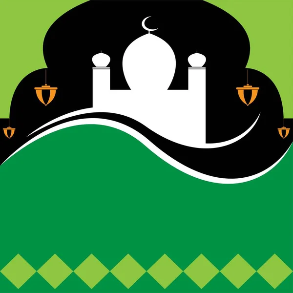 Eid Adha Background 템플릿 — 스톡 벡터