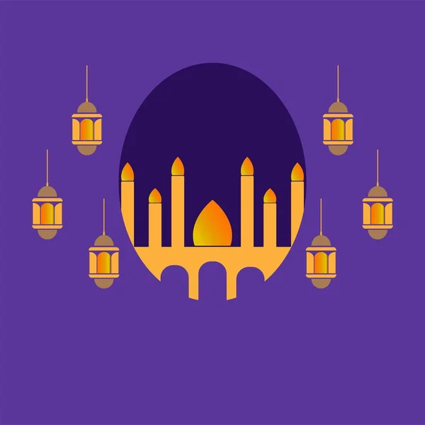 Eid Adha Background 템플릿 — 스톡 벡터