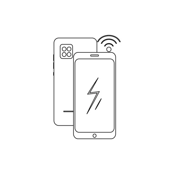 Est Une Illustration Conception Vecteur Téléphone Portable Android Illustration — Image vectorielle