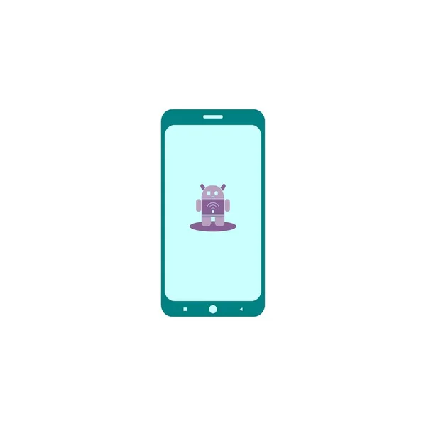 Android Mobilní Telefon Vektor Ilustrace Design Ilustrace — Stockový vektor