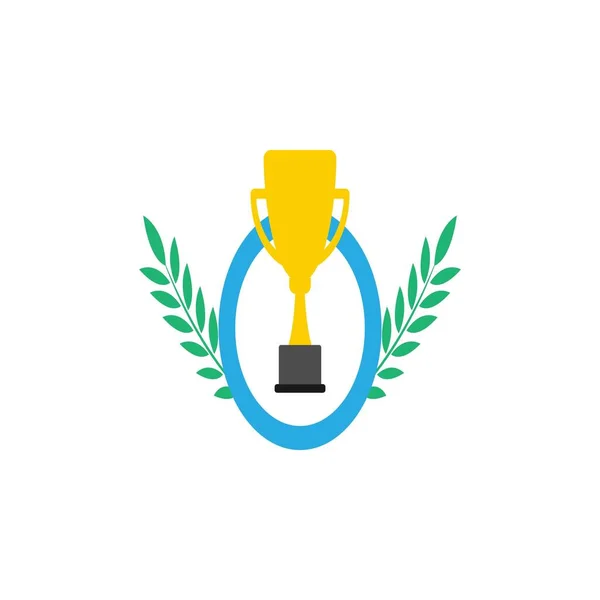 Dit Een Trofee Pictogram Vector Illustratie Ontwerp — Stockvector