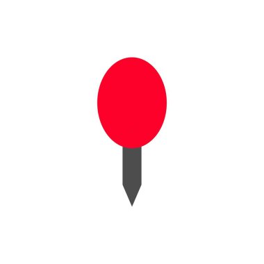 Bu logo pin ikonu vektör illüstrasyonu