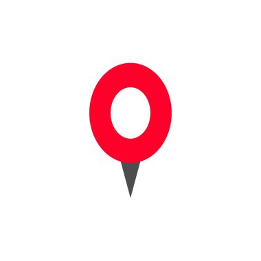 Bu logo pin ikonu vektör illüstrasyonu