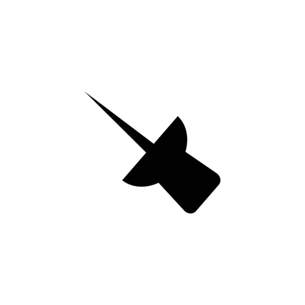 Jest Logo Pin Ikona Wektor Ilustracja — Wektor stockowy