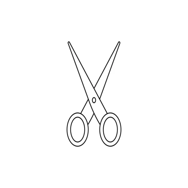 Scissors Icon Vector Illustration — Stok Vektör