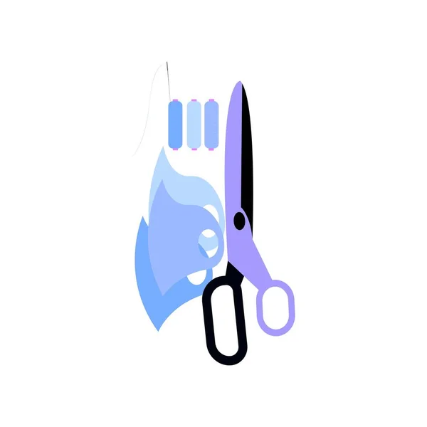 Scissors Icon Vector Illustration —  Vetores de Stock
